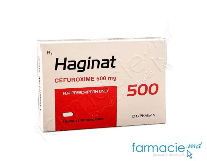 Haginat comp.film. 500mg N10 (cefuroxim)