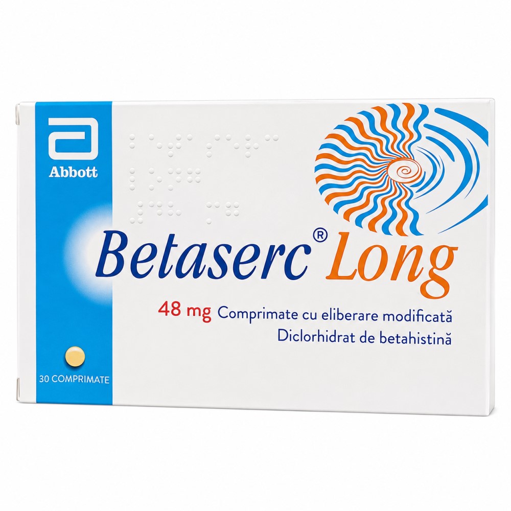Betaserc® Long  comp.cu elib.modif. 48mg N15x2 Abbott