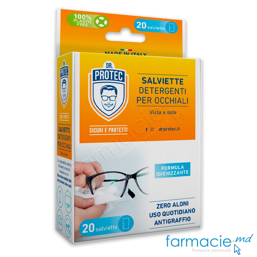 Servetele DR. PROTEC curatare ochelari N20
