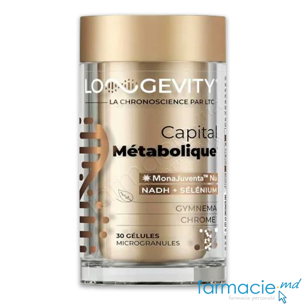 Longevity Capital Metabolic Glicemie si Metabolism caps. N30 3Chenes