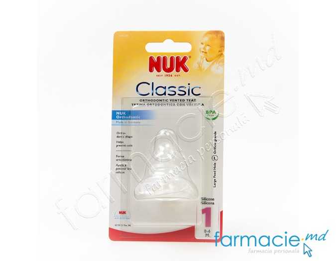 NUK Tetina silicon terci 0-6luni L