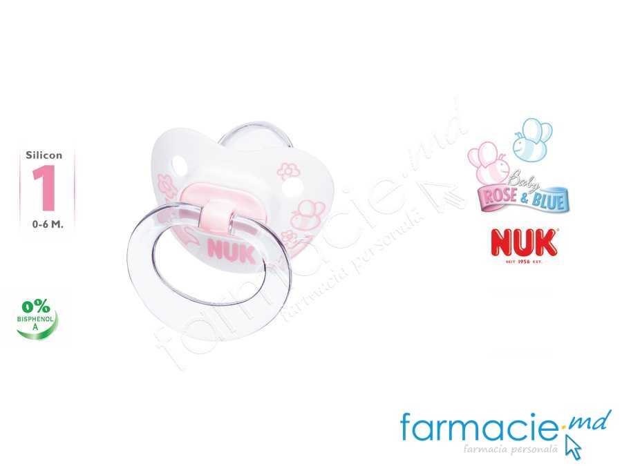NUK Suzeta silicon Baby Rose 0-6luni