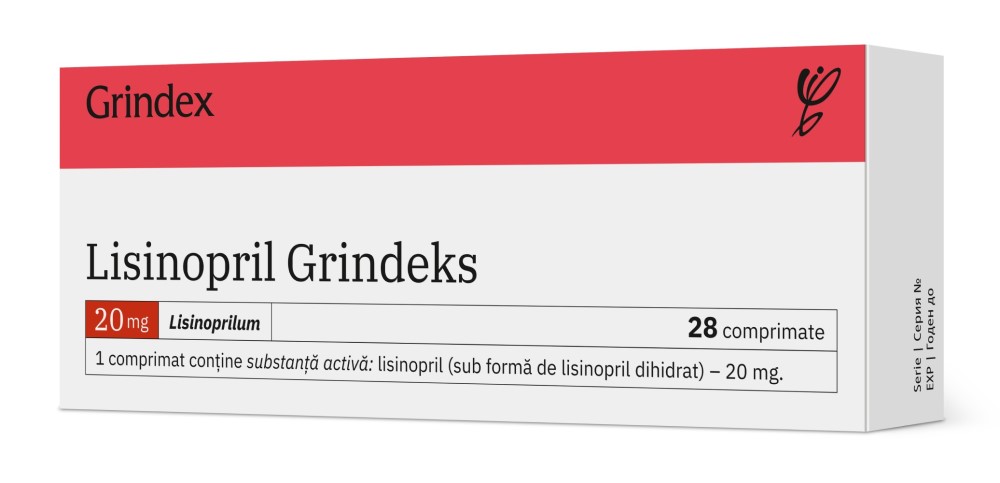 Lisinopril comp.20mg N14x2 Grindeks