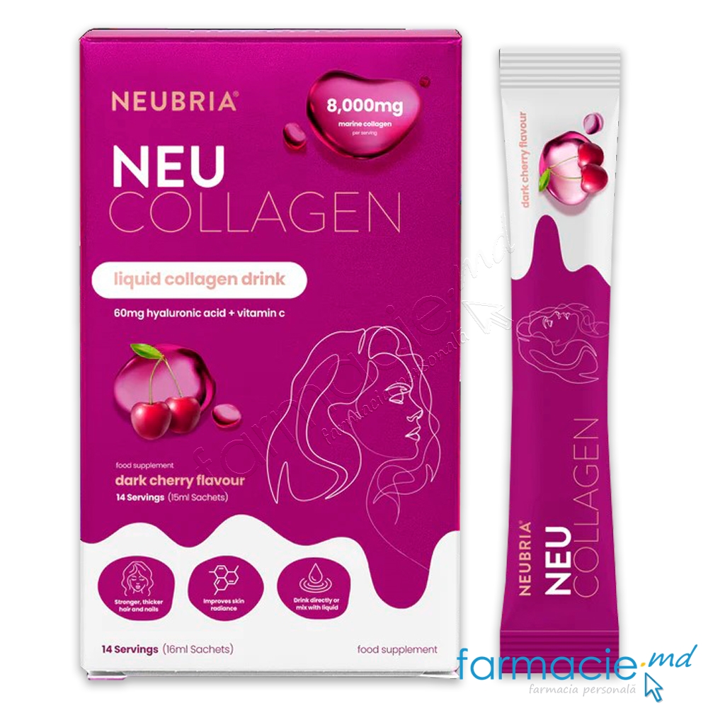 Neu Colagen marin 8000 mg HA 60mg + Vit.C cires 16ml stick N14 Neubria
