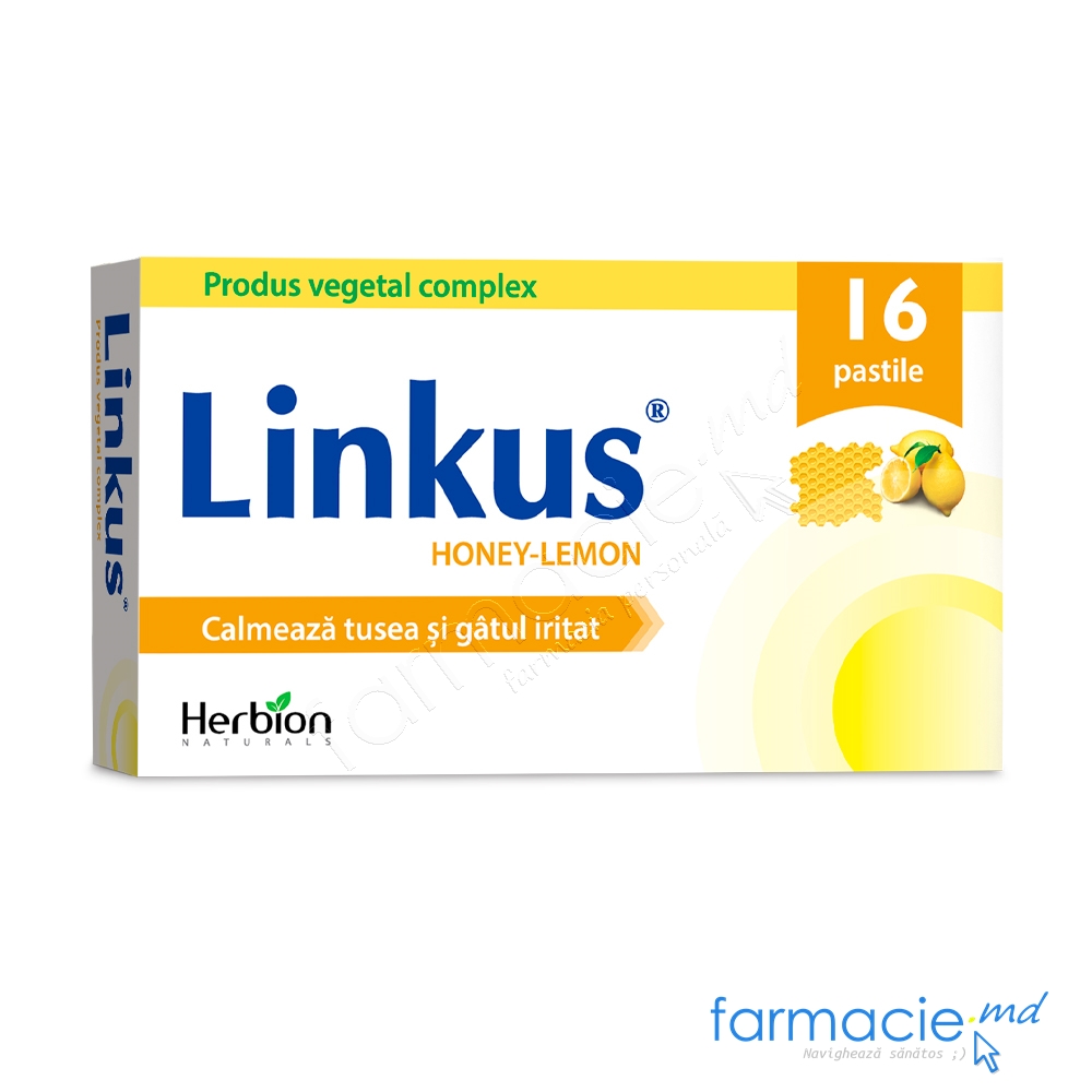 Linkus® Honey-Lemon pastile N8x2 Herbion