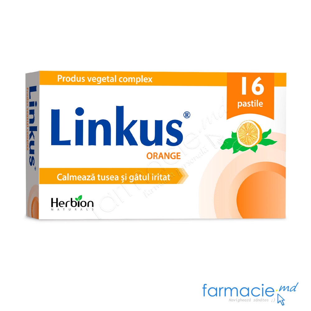 Linkus® Orange  pastile N8x2 Herbion