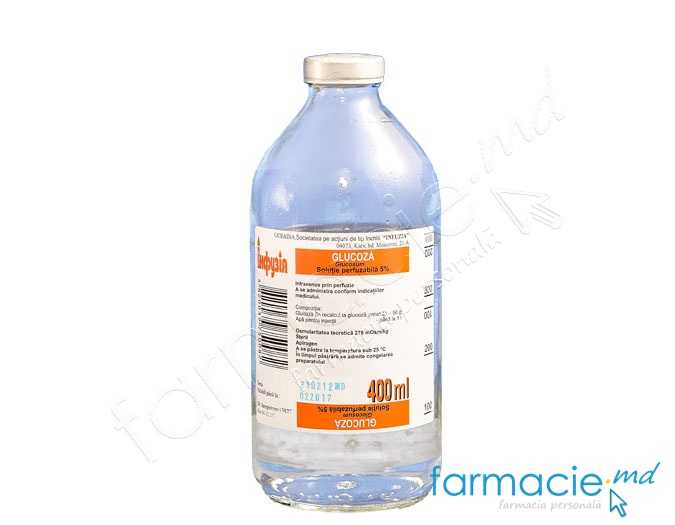 Glucoza sol.perf.50mg/ml 400ml N1 Infuzia