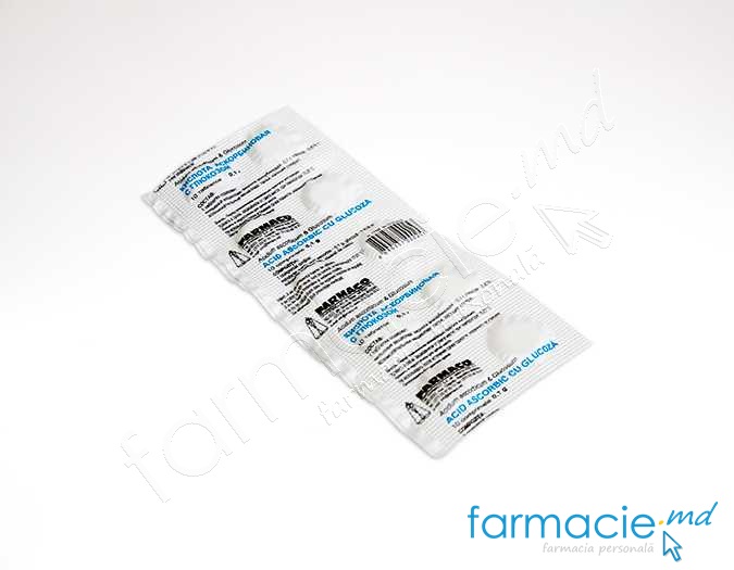 Acid ascorbic 0,1 g cu glucoza comp. 100 mg N10 (Farmaco)