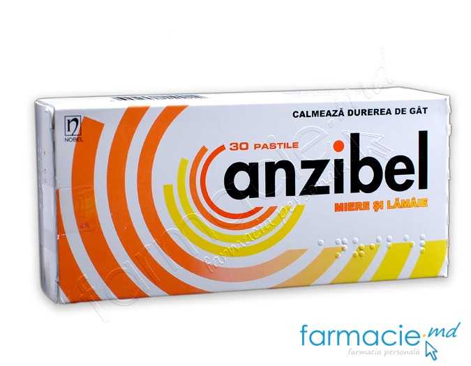 Anzibel miere si lamaie pastile 5 mg + 4 mg + 3 mg N10x3