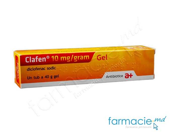 Clafen® 10mg/g gel 40g Antibiotice