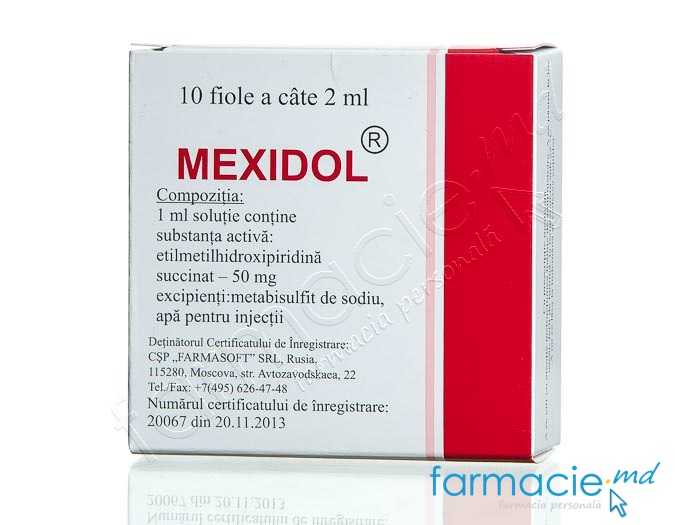 Mexidol® sol.inj.50mg/ml 2ml N5x2 Farmasoft