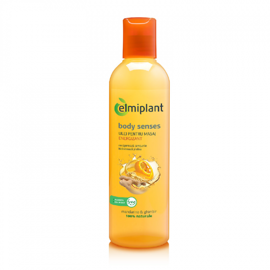 Elmiplant Ulei energizant masaj mandarin, ghimbir 250ml