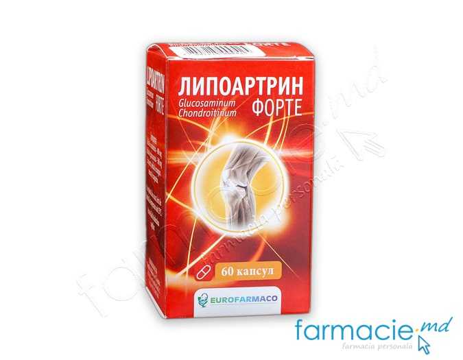 Липоартрин Форте, капсулы 400 мг+500 мг N60 (Eurofarmaco)