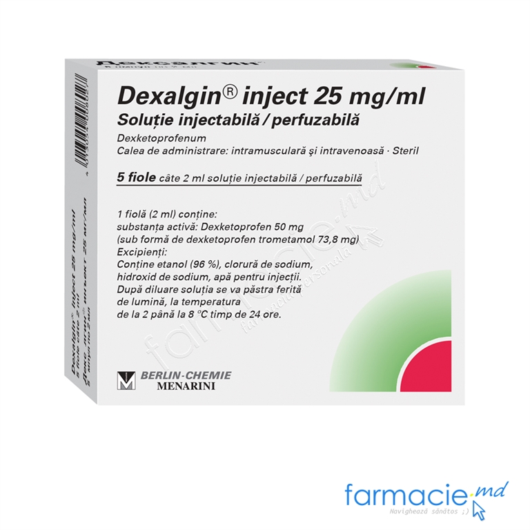 Dexalgin® sol.inj./perf.25mg/ml 2ml N5 Berlin-Chemie
