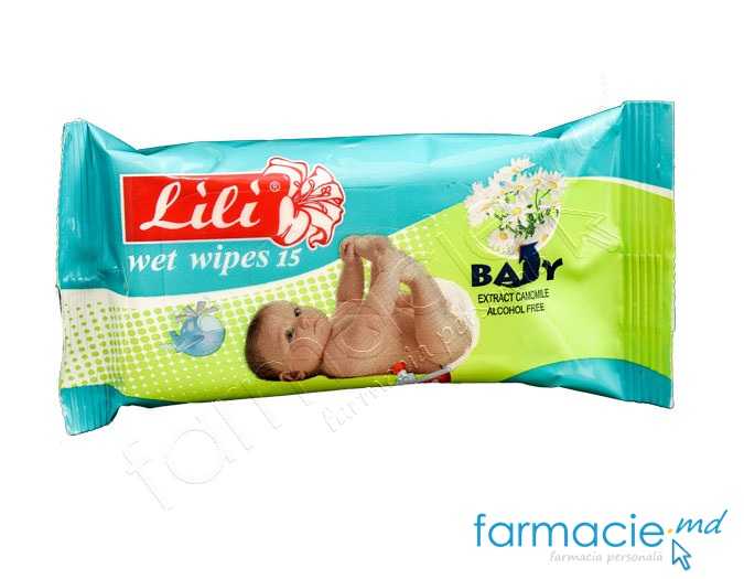 Servetele umede copii Lili musetel N15
