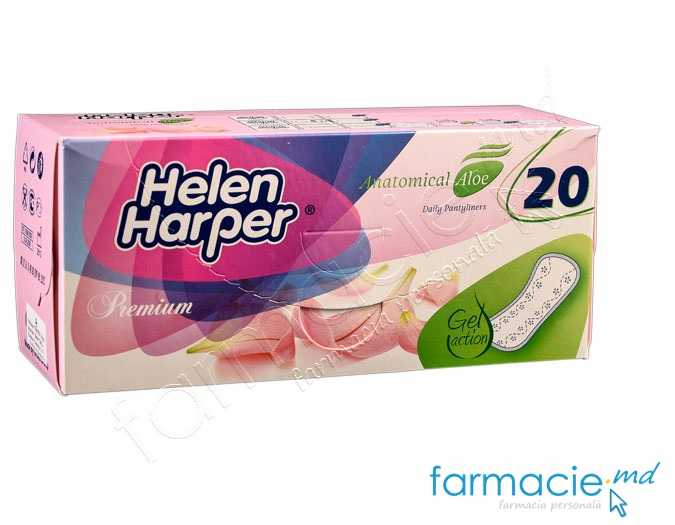 Absorbante zilnice HelenHarper Anatomice Aloe N20