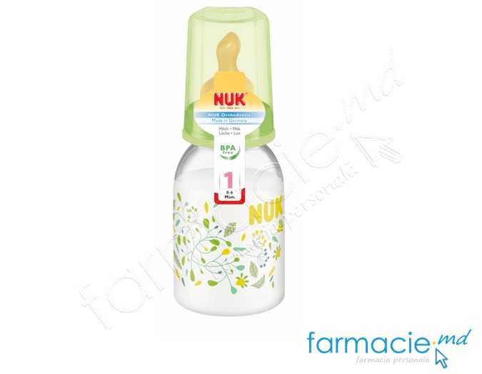 NUK Sticluta PC 110ml+tetina latex 0-6luni
