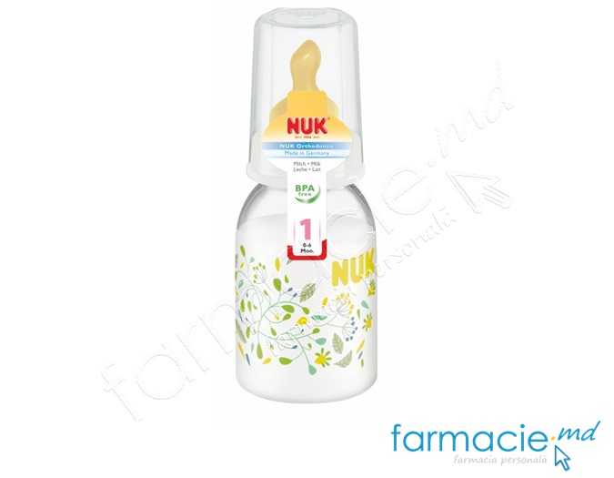 NUK Sticluta PC 110ml+tetina latex 0-6luni