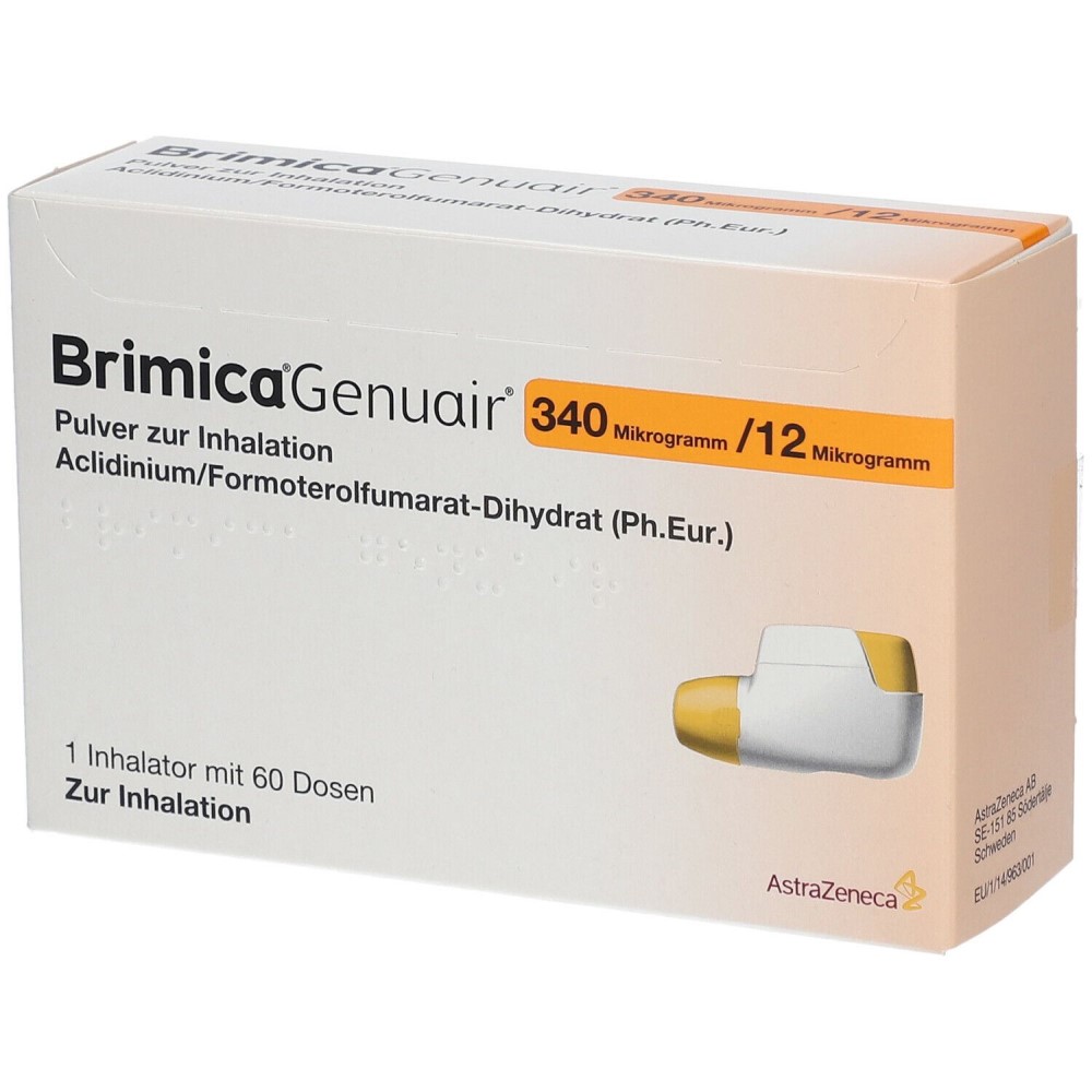 Brimica® Genuair® pulb.inhal.340mcg/12mcg 60 doze N1 Berlin-Chemie