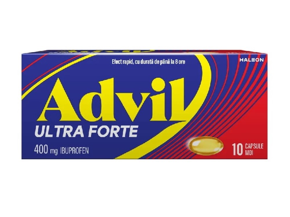 Advil Ultra Forte 400mg caps.moi N10 Haleon