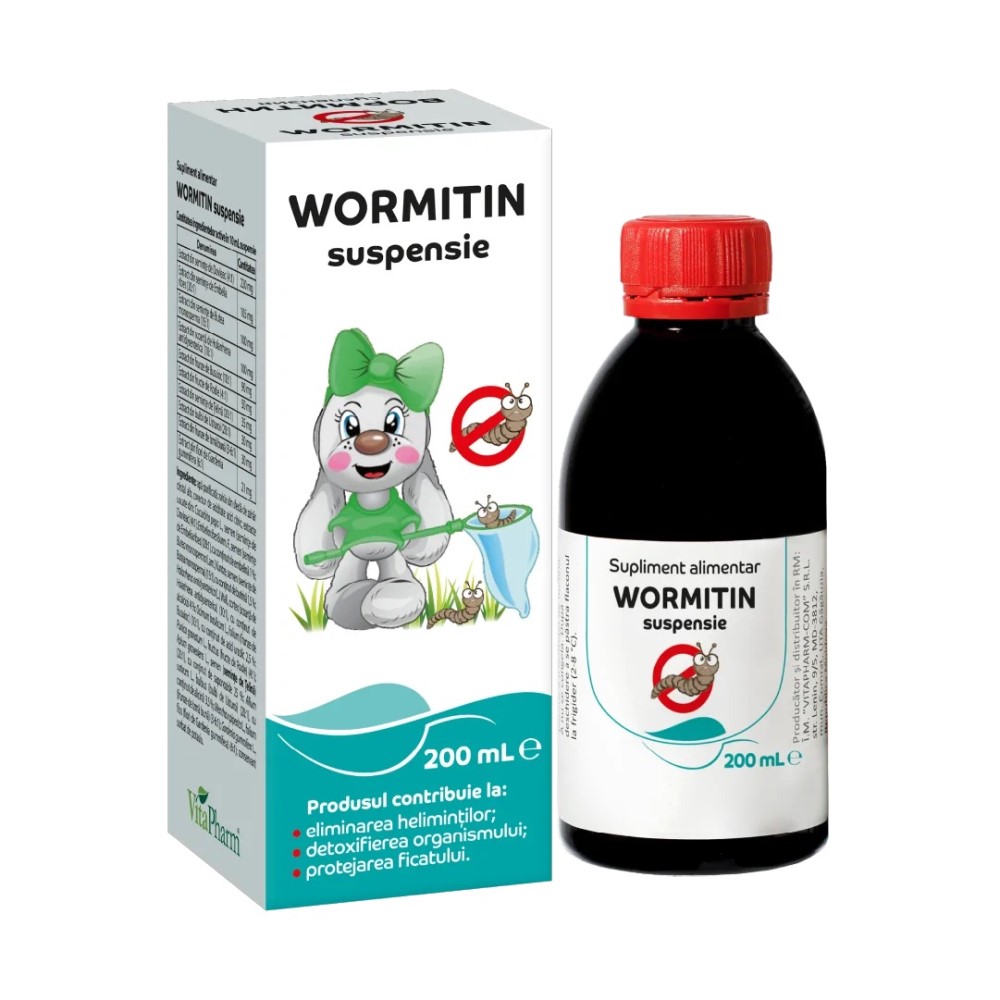 Wormitin suspensie 200ml Vitapharm