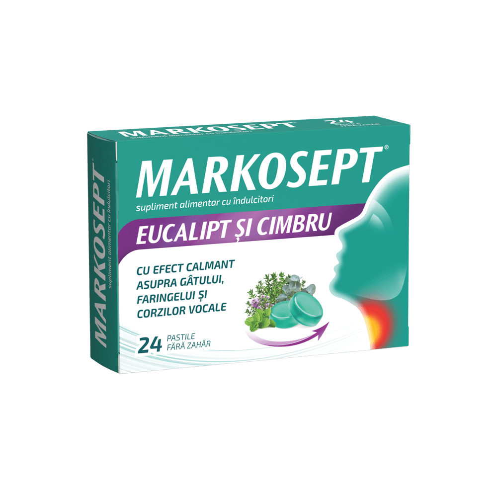 Markosept Eucalipt si Cimbru fara zahar comp. N24 Fiterman