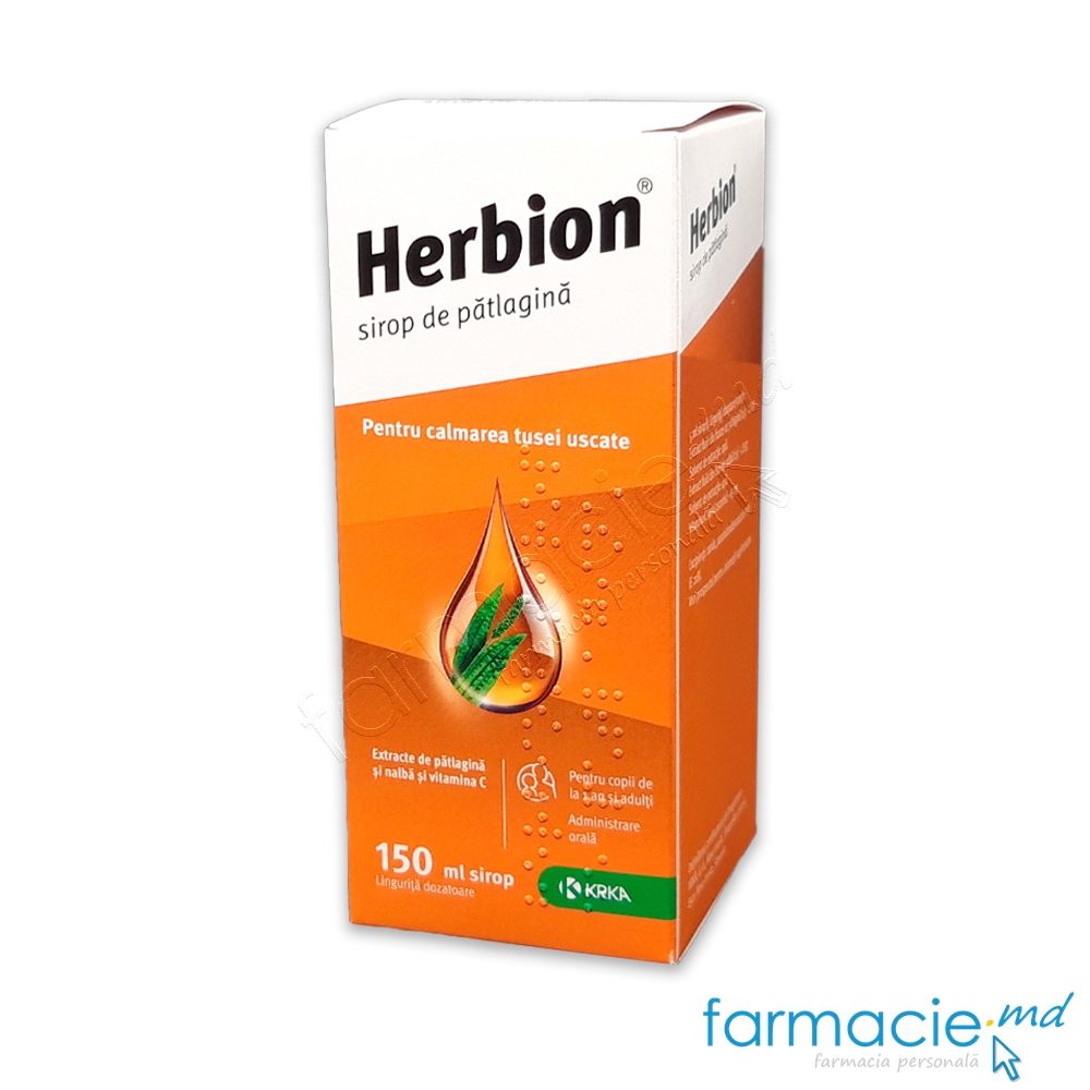 Herbion® sirop de patlagina 150ml (TVA8%) KRKA