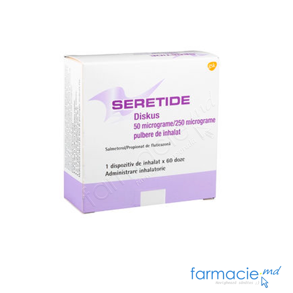 Seretide® Diskus® pulb.de inhal.50mcg/250mcg 60doze N1 Glaxo