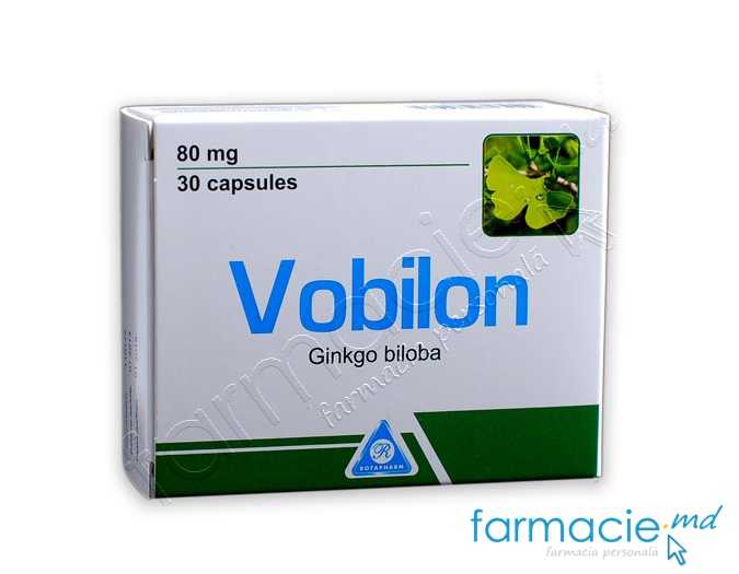 Vobilon caps.80mg N10x3 (Ginkgo biloba) World Medicine