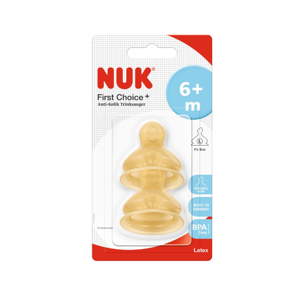 NUK Tetina latex pentru terci 6-18 luni (L) N2