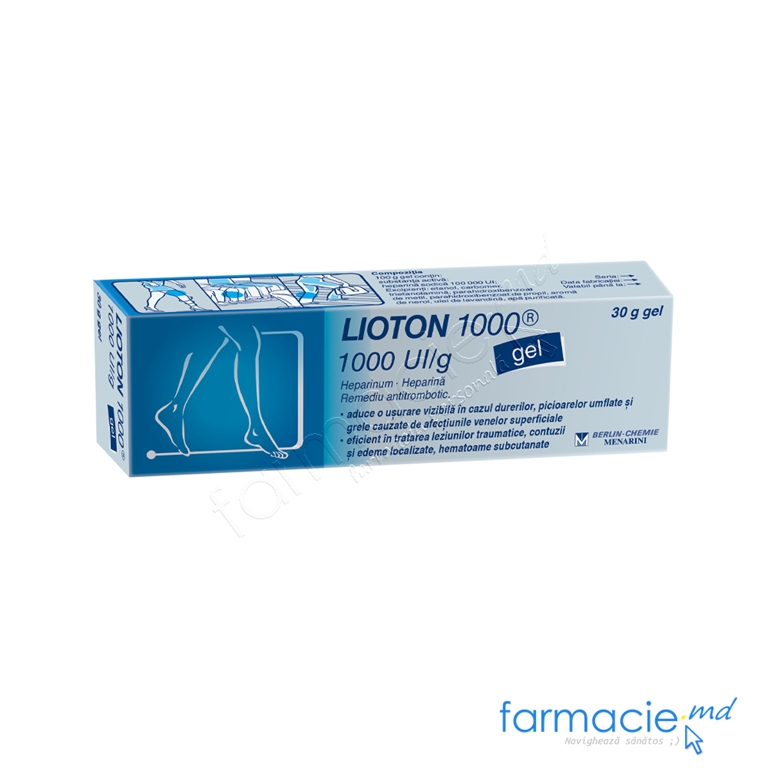Lioton 1000® gel 1000UI/g 30g N1 Berlin-Chemie