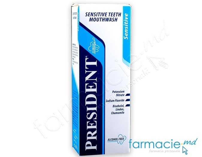 Apa de gura President Sensitive 250ml