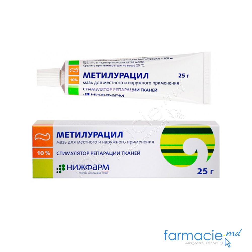 Metiluracil ung. 10% 25g (Nijfarm)