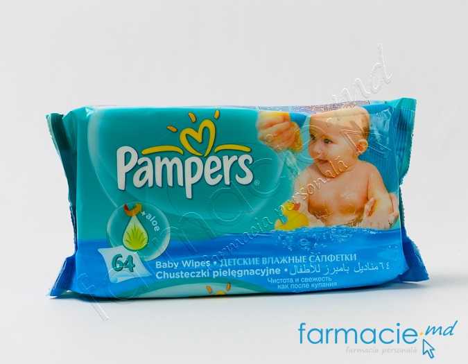 Servetele umede copii Pampers Baby Fresh Aloe N64