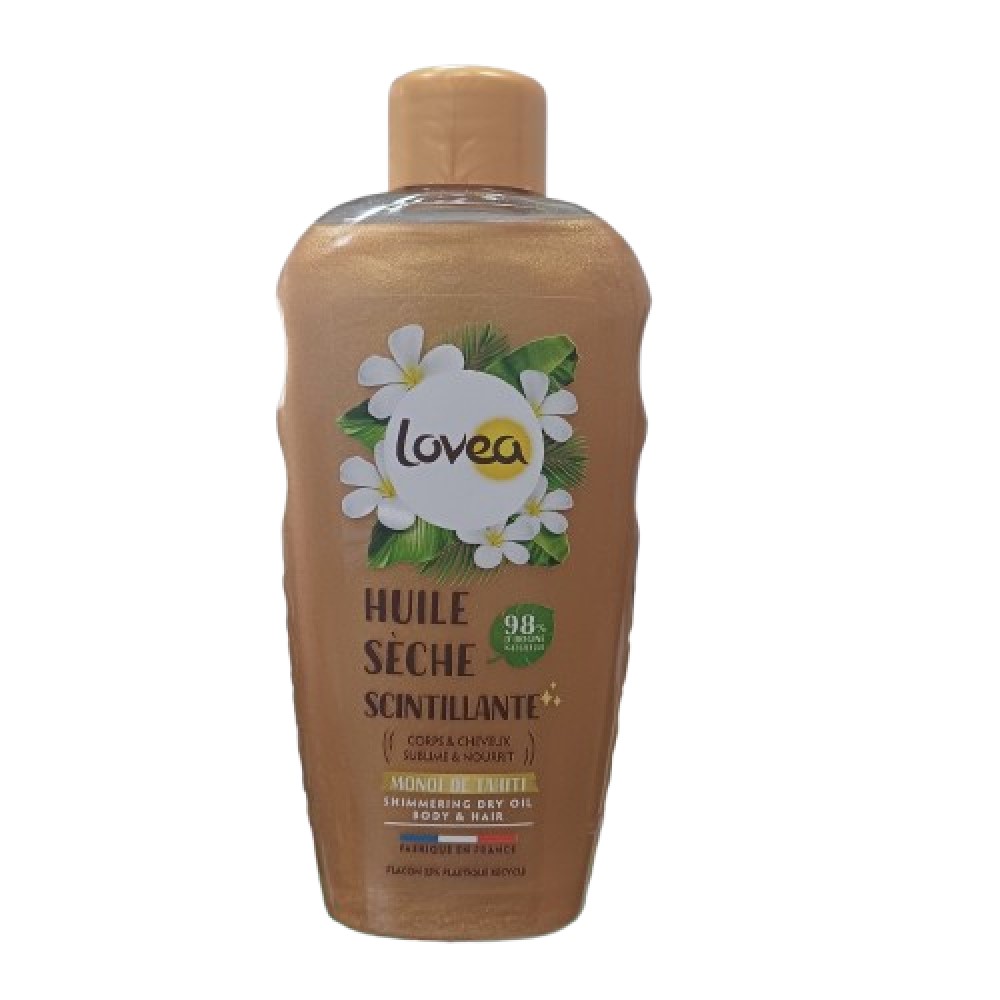 Lovea Vegan Ulei uscat stralucitor pentru bronz cu monoi 150ml