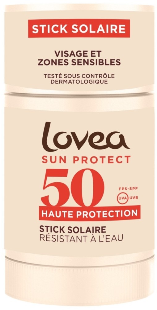 Lovea Vegan Stick fata protectie solara SPF50 cu monoi 40g