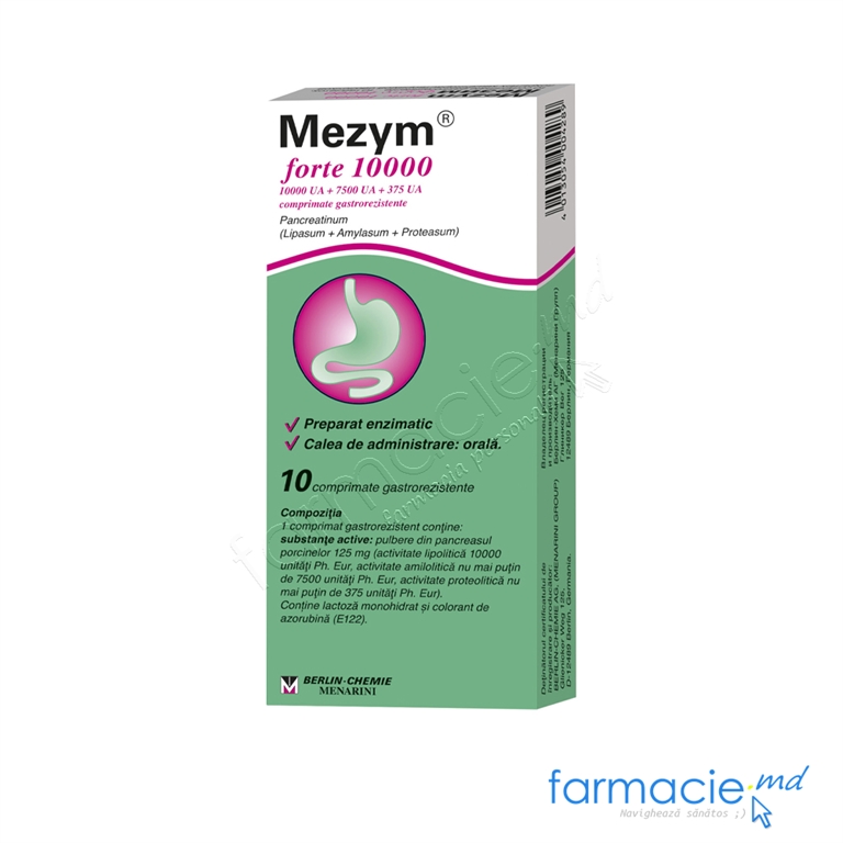 Mezym® forte 10000 comp. gastrorez.125mg N10