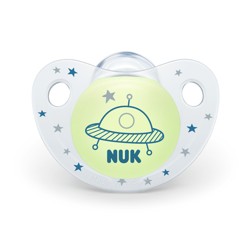 NUK Suzeta silicon Ziua si noaptea 6-18luni in cutie
