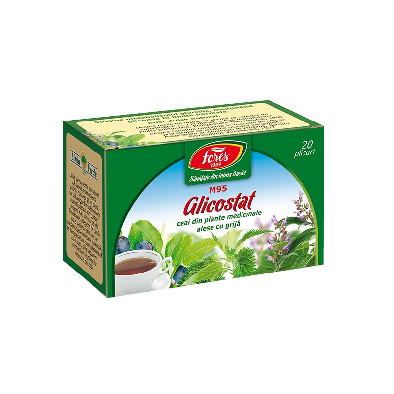 Ceai Fares Glicostat (diabet) 1,5g N20