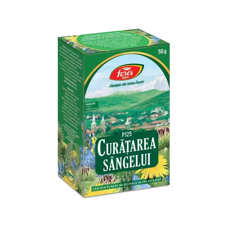 Ceai Fares Curatarea singelui (detoxifiere,efect.cutan) 50g