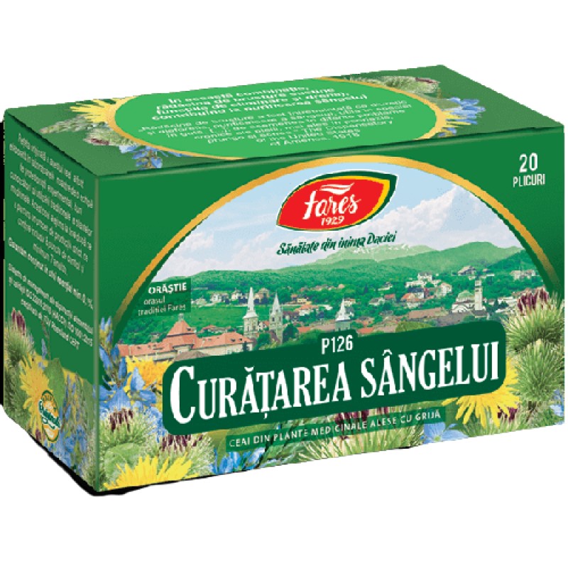 Ceai Fares Curatarea singelui (elimin.toxinelor) 1,5g N20