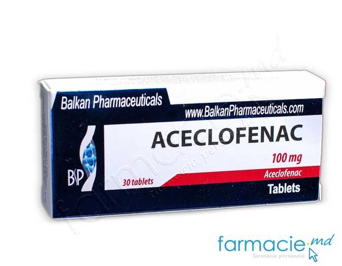 Aceclofenac comp. 100 mg N10x3 (Balkan)