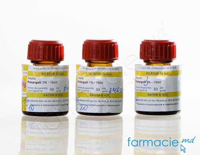 Sol.protargol 1% (producere) 10ml