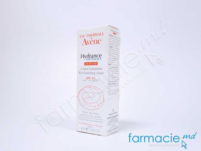 Avene Hydrance Optim Crema fata RicheHidratanta SPF20 ten uscat 40ml