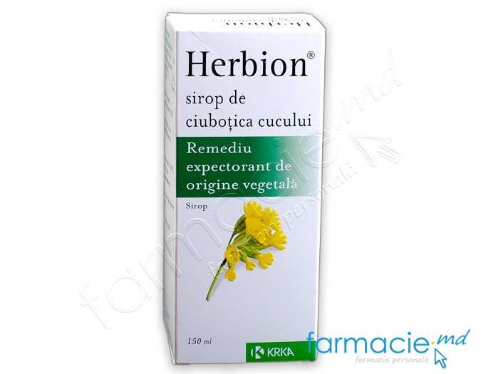 Herbion® sirop de ciubotica cucului 3,08/5ml 150ml (TVA20%) KRKA