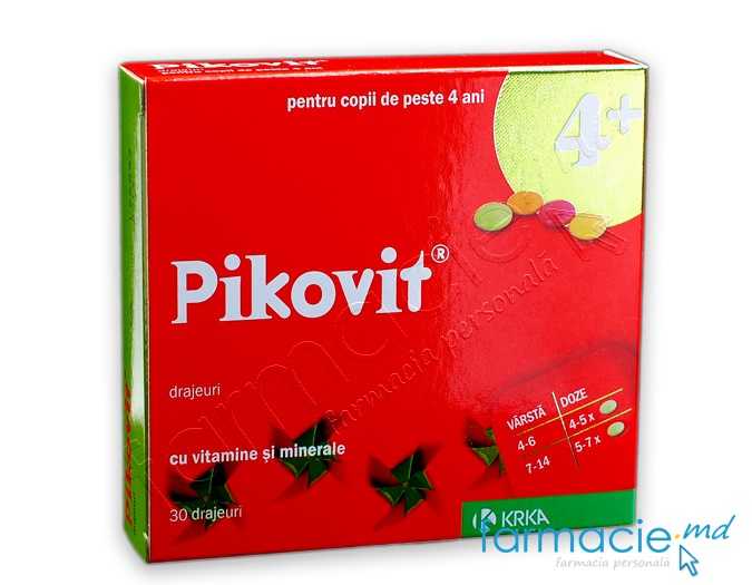 Pikovit® drajeuri N15x2 (4ani+)(TVA20%) KRKA