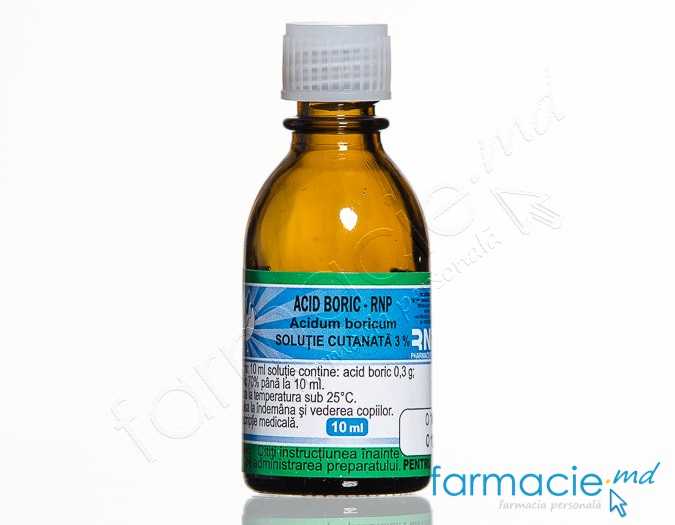 Acid boric sol. alcool. 3% 10 ml (RNP)
