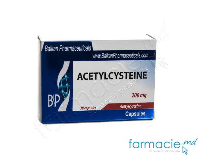 Acetilcistein-BP caps.200mg N10x3 Balkan