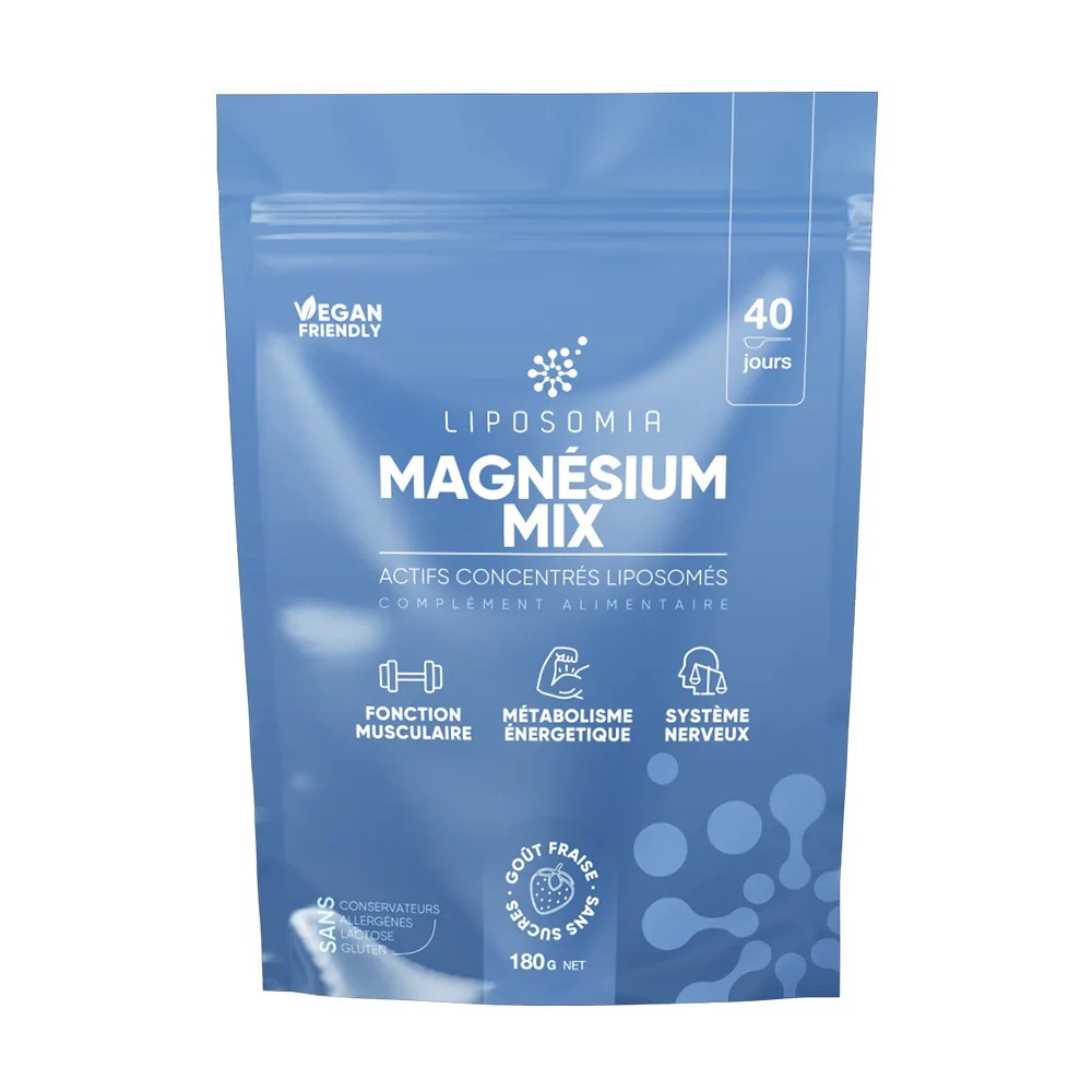 Magneziu Mix Lipozomal Vegan (Mg taurat+citrat+bisglicinat