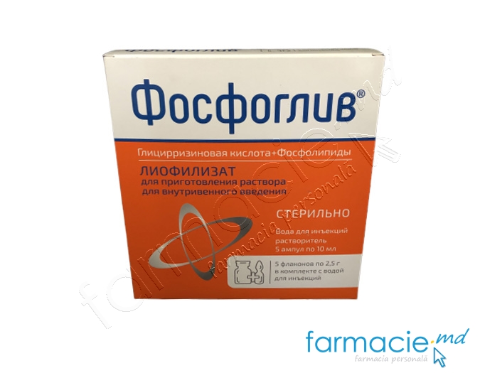 Fosfogliv liof./sol. inj. 0,5 g+0,2 g/2,5 g N5